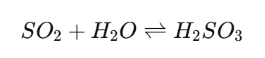 SO2 dissolution